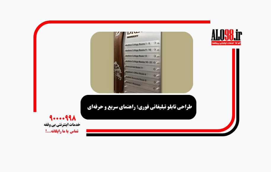 طراحی تابلو تبلیغاتی فوری؛ راهنمای سریع و حرفه‌ای